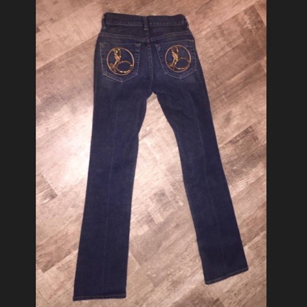 Bebe Rhinestone Design Jeans Size 25 - Picture 2 of 3